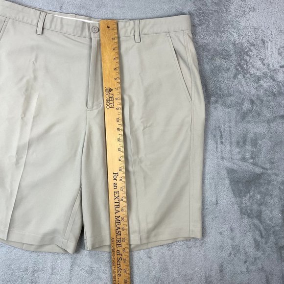 FOOTJOY Golf Performance Stretch Mens Shorts Activewear Lifestyle Tan 10" Inseam - Picture 7 of 8